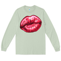 Matcha lips mark Long Sleeve Tee - NancyCooperArtShop