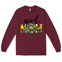 Burgundy girl mom Long Sleeve Tee - JahusDesignShop