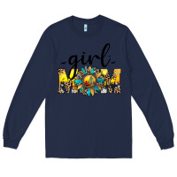 Navy girl mom Long Sleeve Tee - JahusDesignShop