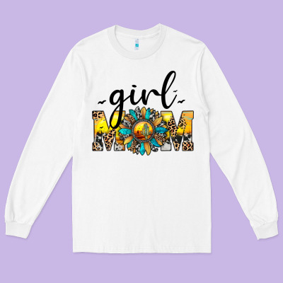 Girl Mom Long Sleeve Tee Designed By Jahusdesignshop