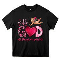 Black with god all things are possible Heavy Core Tee - OliviaCreatesArt