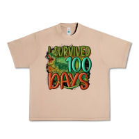 Burro i survived 100 days Urban Heavy Tee - MaliasSmallBusiness