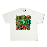 Pistachio i survived 100 days Urban Heavy Tee - MaliasSmallBusiness