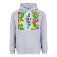 Heather Grey aloha summer Heavyweight Hoodie - TumblerDesignByShophia