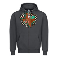 Smoke Western Horsehide Texas Flag Zipper Hoodie - Bettercallsaul