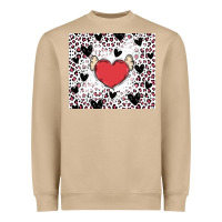 Mushroom valentine's day hearts Heavyweight Sweatshirt - MaliasSmallBusiness