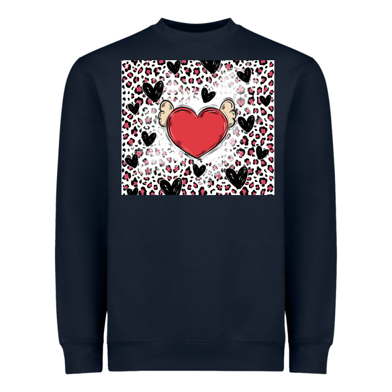 Valentine's Day Hearts Heavyweight Sweatshirt by MaliasSmallBusiness | Teevron