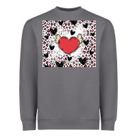 Storm valentine's day hearts Heavyweight Sweatshirt - MaliasSmallBusiness