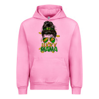 Fuchsia Pink lucky mama St. Patricks Day Urban Hoodie - FaDigitalArtStudio