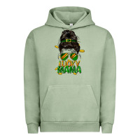Pigment Oil Green lucky mama St. Patricks Day Urban Hoodie - FaDigitalArtStudio
