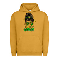 Pigment Peanut Butter lucky mama St. Patricks Day Urban Hoodie - FaDigitalArtStudio