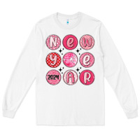 White new year 2024 Long Sleeve Tee - MaliasSmallBusiness