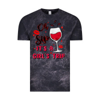 Cloud Black oh sip it's a girl's trip Vintage Tee - MaliasSmallBusiness