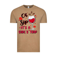 Vintage Coffee oh sip it's a girl's trip Vintage Tee - MaliasSmallBusiness