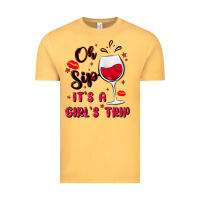 Vintage Mustard oh sip it's a girl's trip Vintage Tee - MaliasSmallBusiness