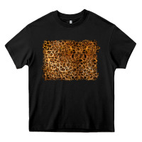 Black handdrawn leopard pattern Heavy Core Tee - BarkalooDesign