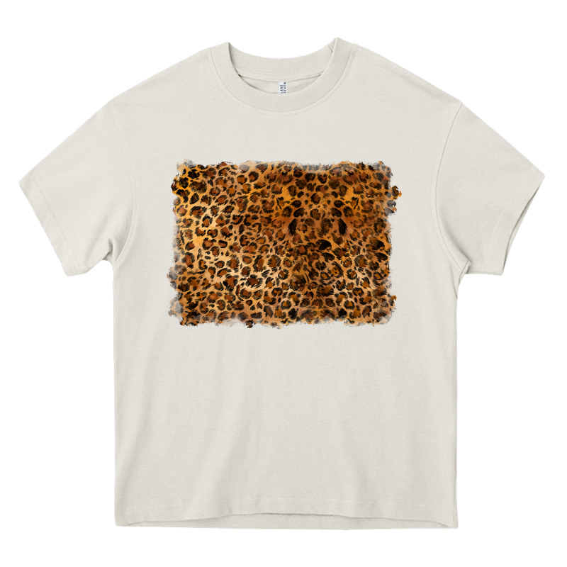 Handdrawn Leopard Pattern Heavy Core Tee by BarkalooDesign | Teevron