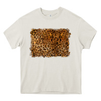 Cream handdrawn leopard pattern Heavy Core Tee - BarkalooDesign