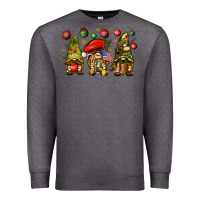 Charcoal Heather Christmas Army Gnomes 4th of july Premium Sweatshirt - HowdyJamesFarm