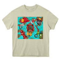 Mossy firefighter elementary Heavy Core Tee - HRA Design Shop