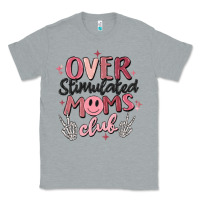 Heather Grey over stimulated moms club Classic Tee - MaliasSmallBusiness