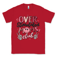 Red over stimulated moms club Classic Tee - MaliasSmallBusiness