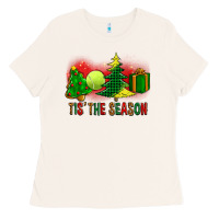 Bone tis the season christmas with tennis ball and tree cookie Ladies Tee - FaDigitalArtStudio