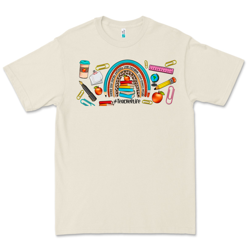 Teacher Life Rainbow Frosted Premium Tee by JahusDesignShop | Teevron
