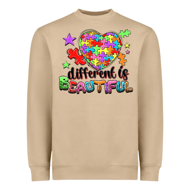 Different Is Beautiful Heavyweight Sweatshirt by NancyCooperArtShop | Teevron