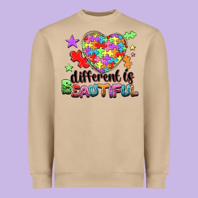 Different Is Beautiful Heavyweight Sweatshirt Designed By Nancycooperartshop