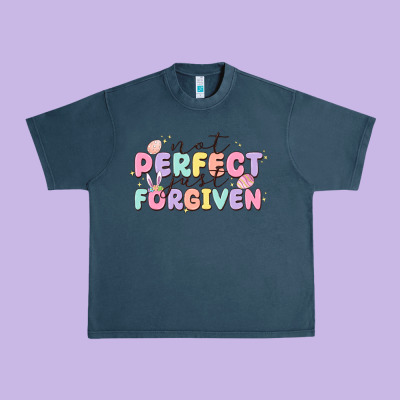 Not Perfect Just Forgiven Urban Heavy Tee Designed By Maliassmallbusiness