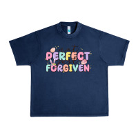 Navy not perfect just forgiven Urban Heavy Tee - MaliasSmallBusiness