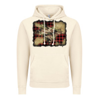 Vintage Artic buffalo plaid christmas camouflage glitter background Vintage Hoodie - Jasminsmagicworld