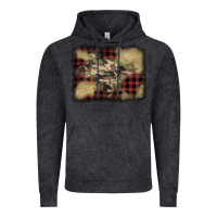 Vintage Black buffalo plaid christmas camouflage glitter background Vintage Hoodie - Jasminsmagicworld