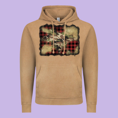 Buffalo Plaid Christmas Camouflage Glitter Background Vintage Hoodie Designed By Jasminsmagicworld