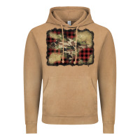 Vintage Camel buffalo plaid christmas camouflage glitter background Vintage Hoodie - Jasminsmagicworld