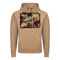 Vintage Coffee buffalo plaid christmas camouflage glitter background Vintage Hoodie - Jasminsmagicworld