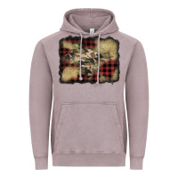 Vintage Zinc buffalo plaid christmas camouflage glitter background Vintage Hoodie - Jasminsmagicworld
