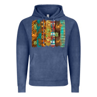 Vintage Denim thanksgiving brushstroke Vintage Hoodie - BarkalooDesign