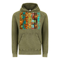 Vintage Olive thanksgiving brushstroke Vintage Hoodie - BarkalooDesign