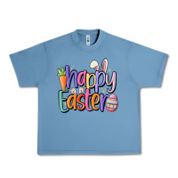 Pebble Blue happy easter Urban Heavy Tee - MaliasSmallBusiness