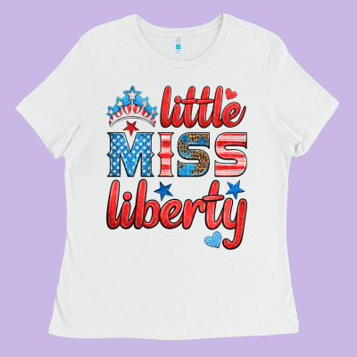 Little Miss Liberty Ladies Tee Designed By Hra Design Shop