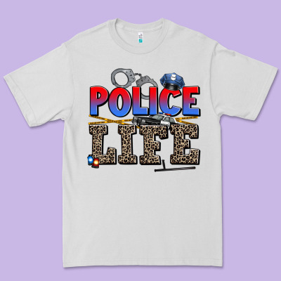 Police Life Premium Tee Designed By Adodesignshop