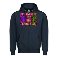 Navy mardi gras i'm just here for the craw fish with lobster Zipper Hoodie - RanaPortraitStore