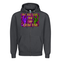 Smoke mardi gras i'm just here for the craw fish with lobster Zipper Hoodie - RanaPortraitStore