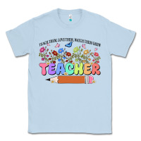 Dusty Blue teacher wildflowers kopyası Classic Tee - JahusDesignShop