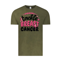 Vintage Olive tackle breast cancer Vintage Tee - MaliasSmallBusiness