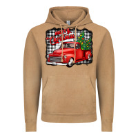 Merry Christmas Red Truck Christmas Trees Vintage Hoodie | Teevron