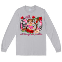 Moon Dust with god all things are possible Long Sleeve Tee - NancyCooperArtShop