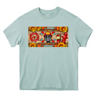 Arona firefighter air mask sunflower and elementary license plate Heavy Core Tee - HRA Design Shop
